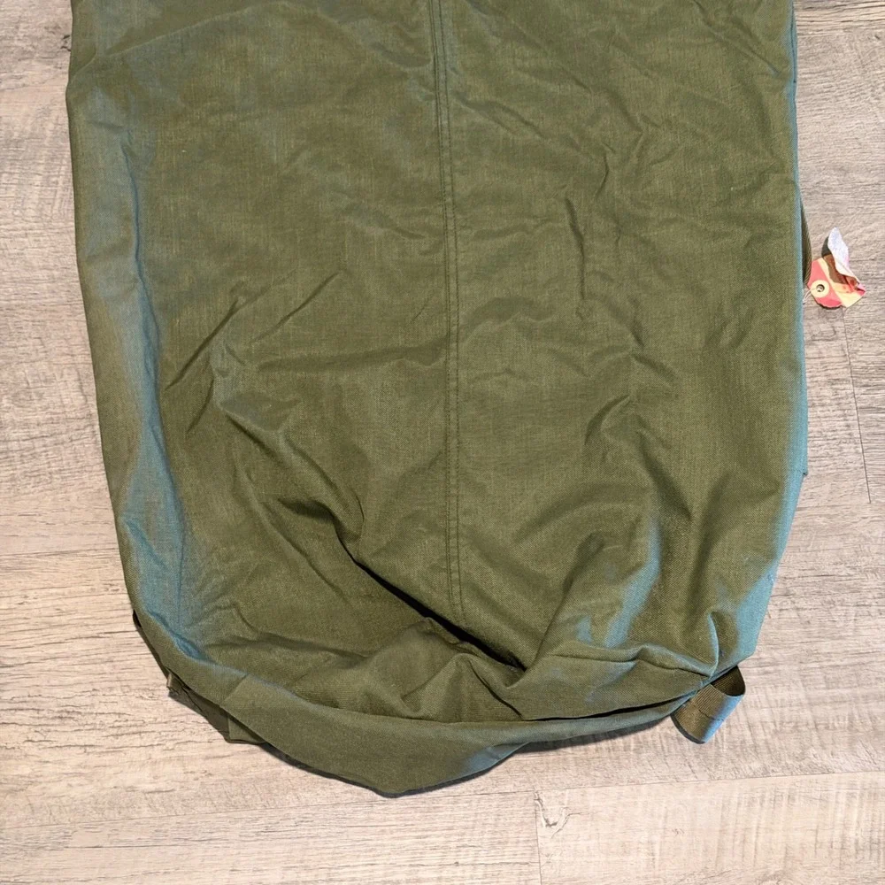 Vintage US Military Nylon Duffel Bag Type II Olive Drab DLA100-85-C-4151 36x24